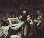 Honore  Daumier The Print Collectors oil painting reproduction